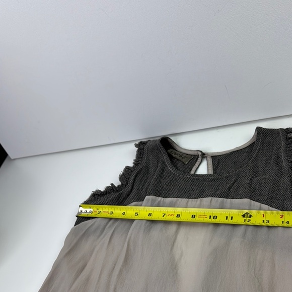 Kosmika Elegant Multi Texture Sleeveless Top with Open Cowl Back - Picture 7 of 11